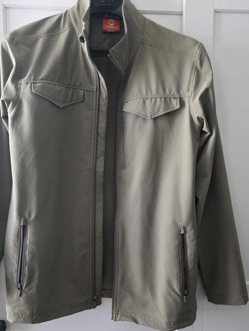 Merrell Mens Select Dry Wind Protecton LIGHTWEIGHT jacket Tan Size M